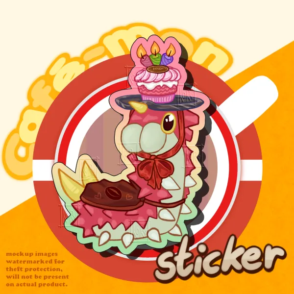 Café-mon! Waiter Wurmple ✧ Sticker