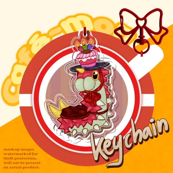 Café-mon! Waiter Wurmple ✧ Keychain
