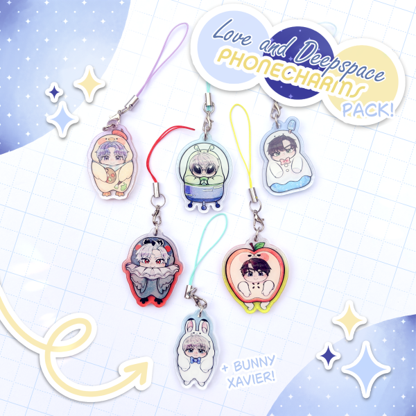 Love and Deepspace | Phone Charms! (Pet edition) Full Set! + (Bunny Xavier)