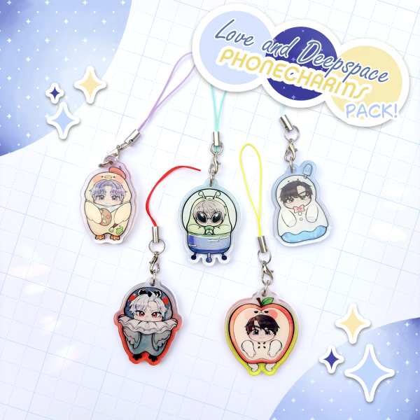 Love and Deepspace | Phone Charms! (Pet edition) Full Set!