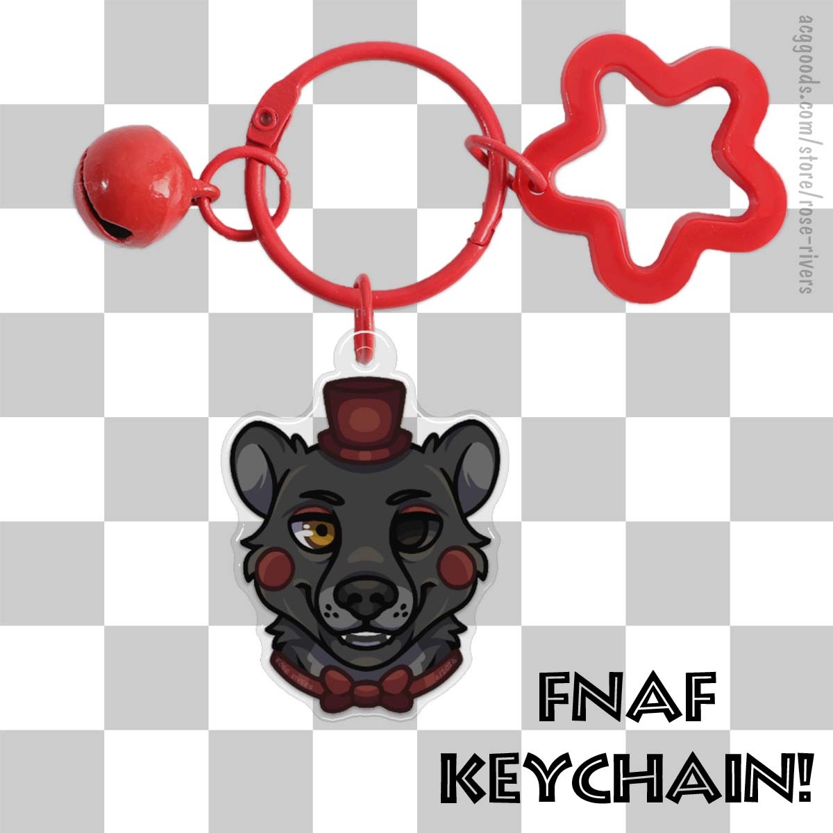 Lefty 3D Bell Keychain