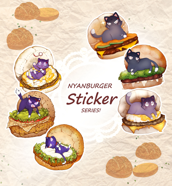 Nyanburger Sticker Series