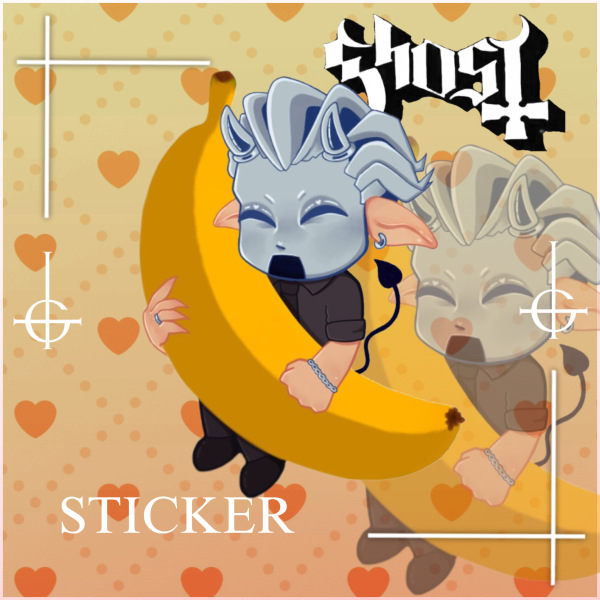 Banana Ghoul Vinyl Sticker