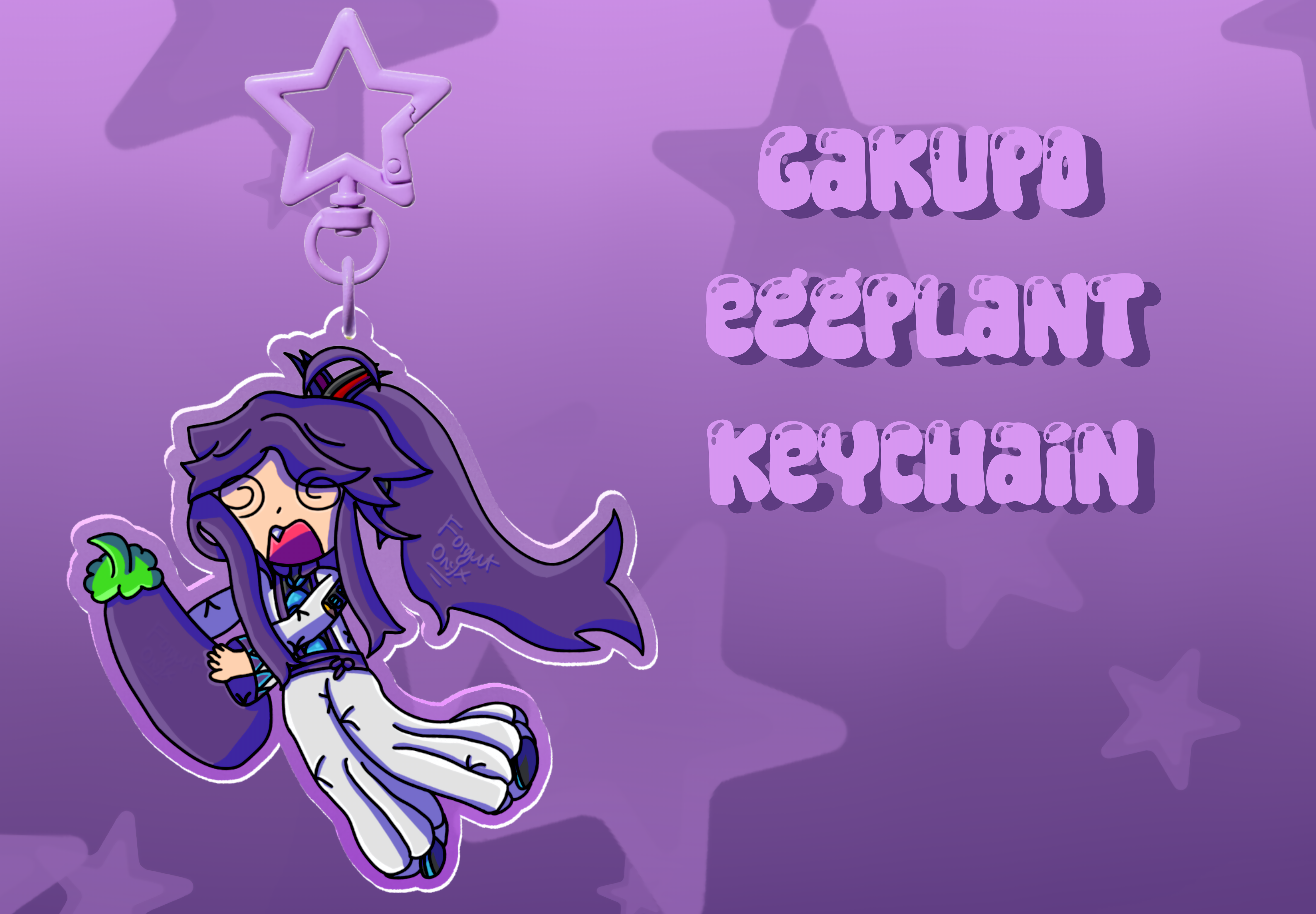Gakupo Eggplant Keychain