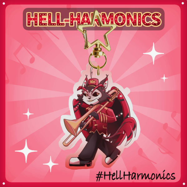 Husk Hazbin Hotel Marching Band Keychain