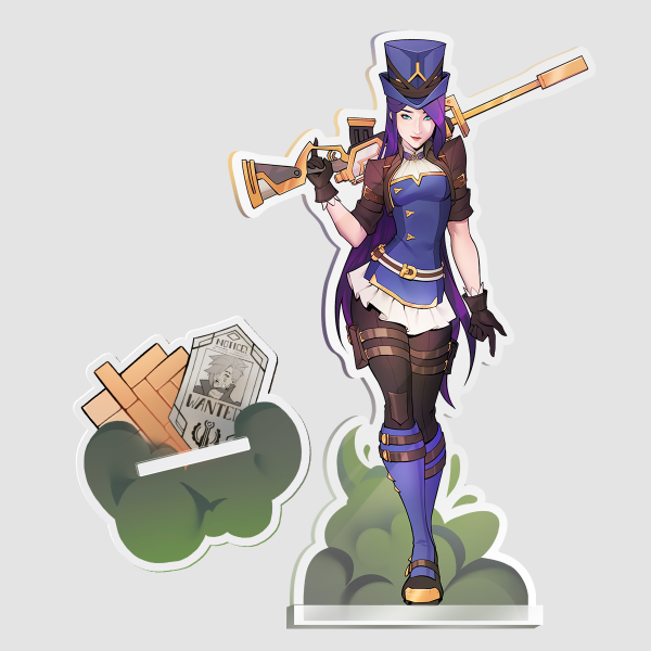 Caitlyn 2XKO Acrylic Standee