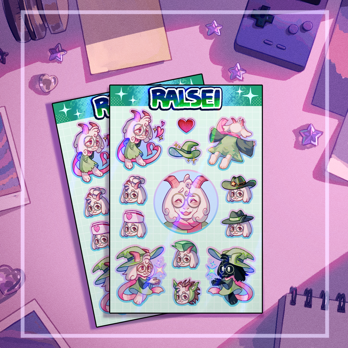 Ralsei Sticker Sheet