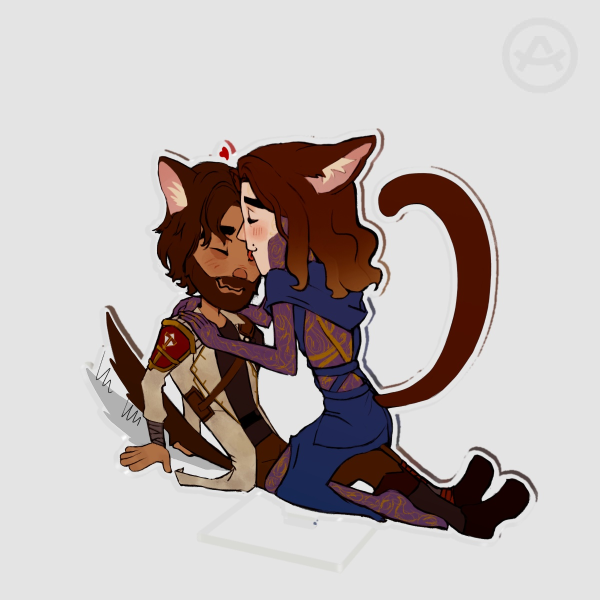 Wolf Jayce and Kitty Viktor Commune Acrylic Standees