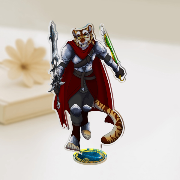 D&D Fighter Tiger Acrylic Standees