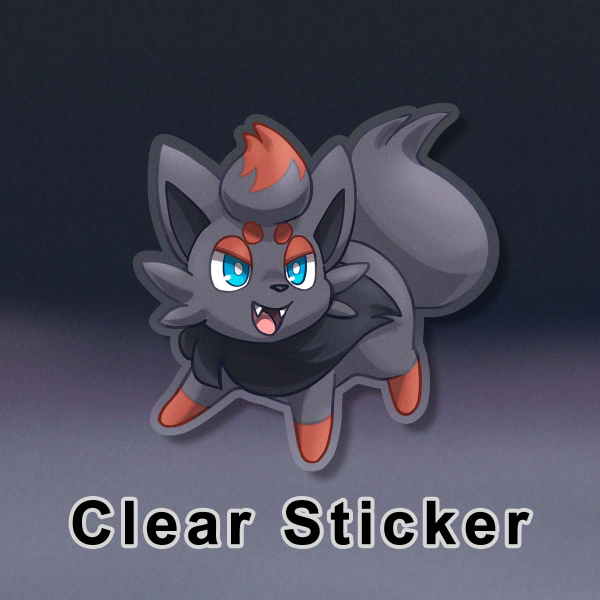 Unova Fox clear sticker