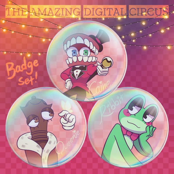 Digital Circus Badge Set 2