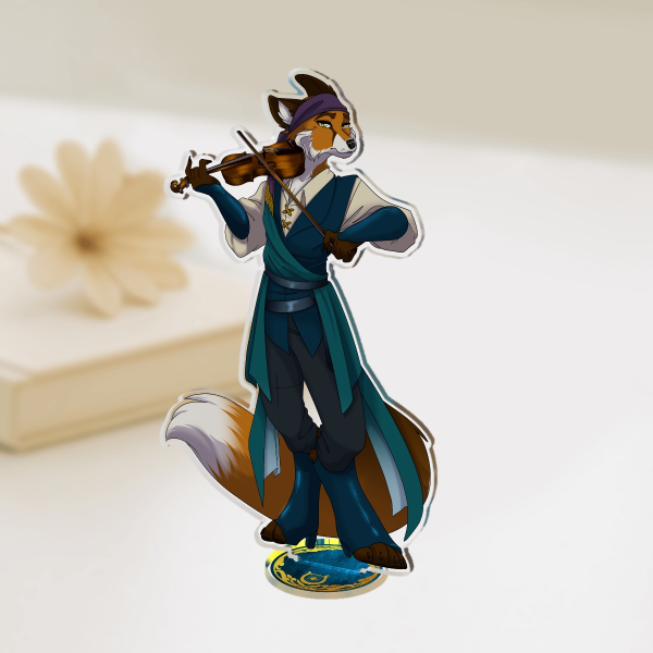 D&D Bard Fox Acrylic Standees