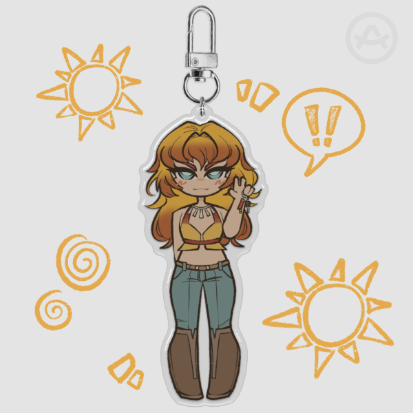 Joy Epoxy Keychain