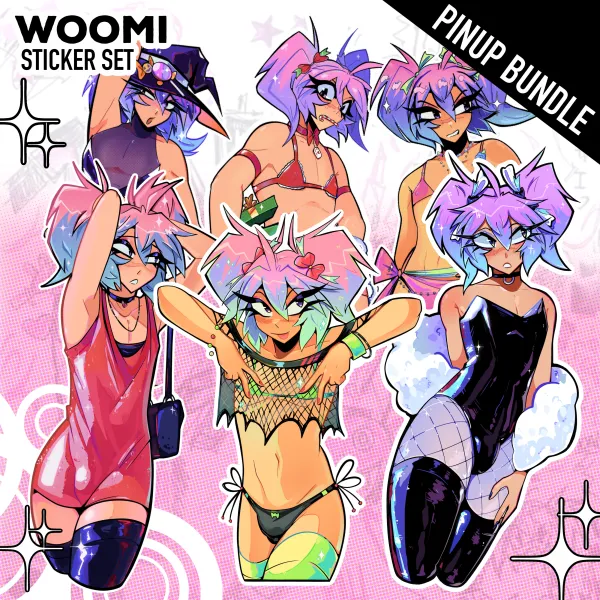 Woomi Pinup Sticker Bundle