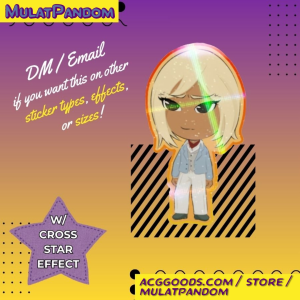 Chibi Chairman Gouenji / Axel Sticker - 7cm/2.76"