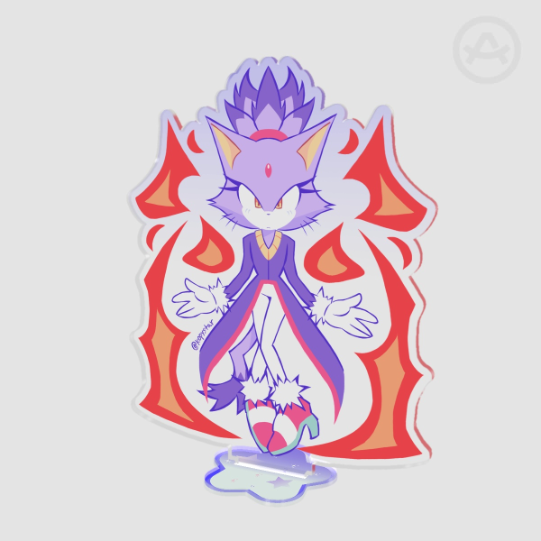 ✦ Blaze the Cat Colored Edge Acrylic Standee