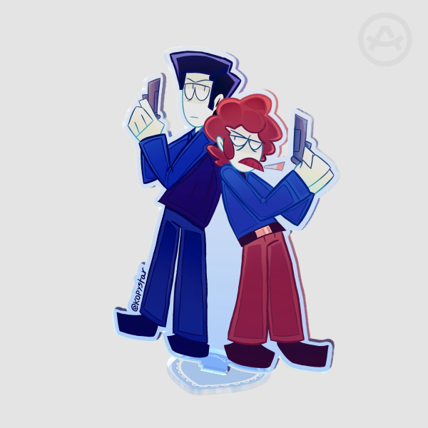 ✦ Jack & John Colored Edge Acrylic Standee
