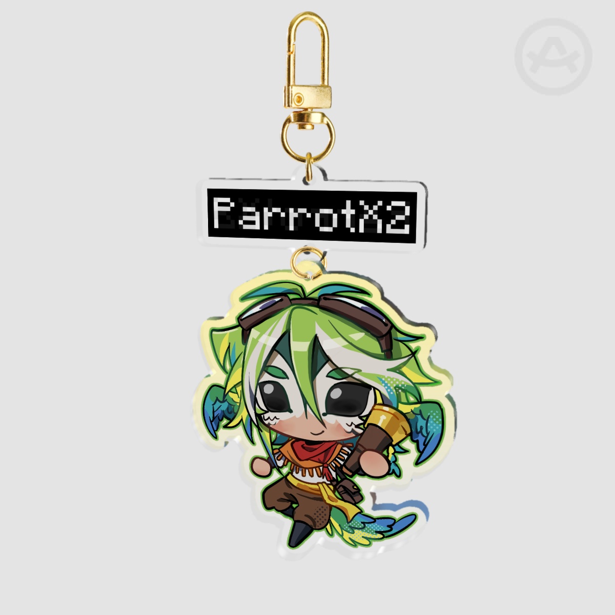 ParrotX2 Unstable Universe Keychain