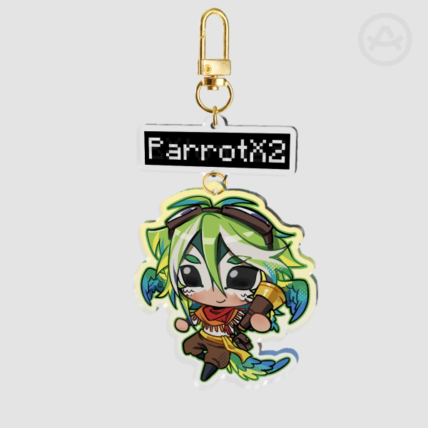 ParrotX2 Unstable Universe Keychain