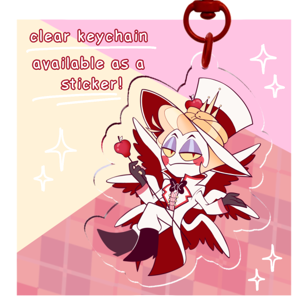 Lucifer Hazbin Hotel keychain