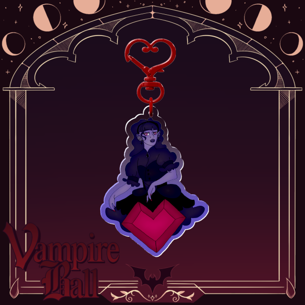 Monster High: Veronica Von Vamp Colored Edge Acrylic Keychains