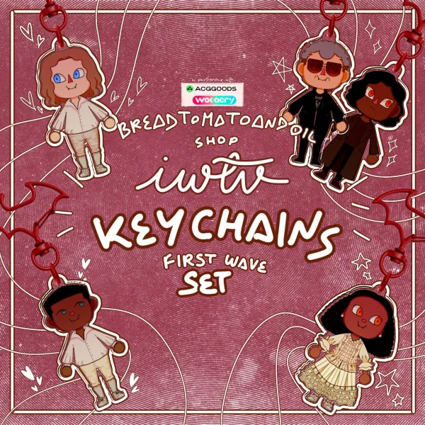 IWTC X AC keychains first wave (Mardi Gras Unholy Family + Devil's Minion)