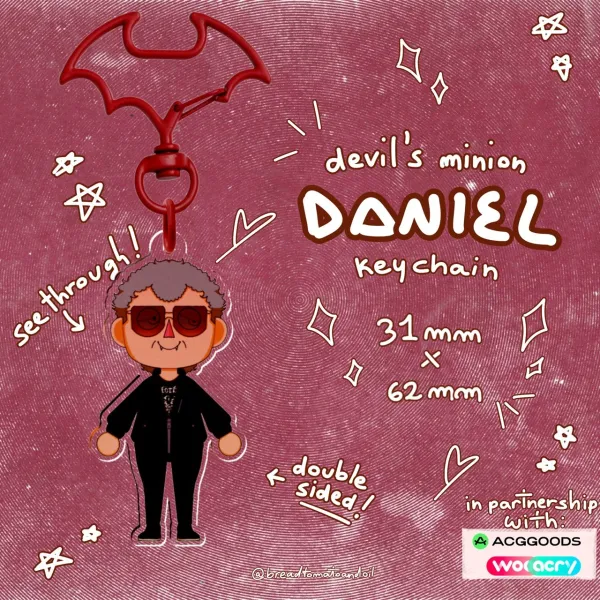 "AC Daniel" Clear Acrylic Keychain