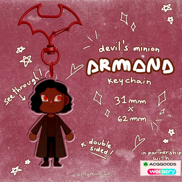 "AC Armand" Clear Acrylic Keychain