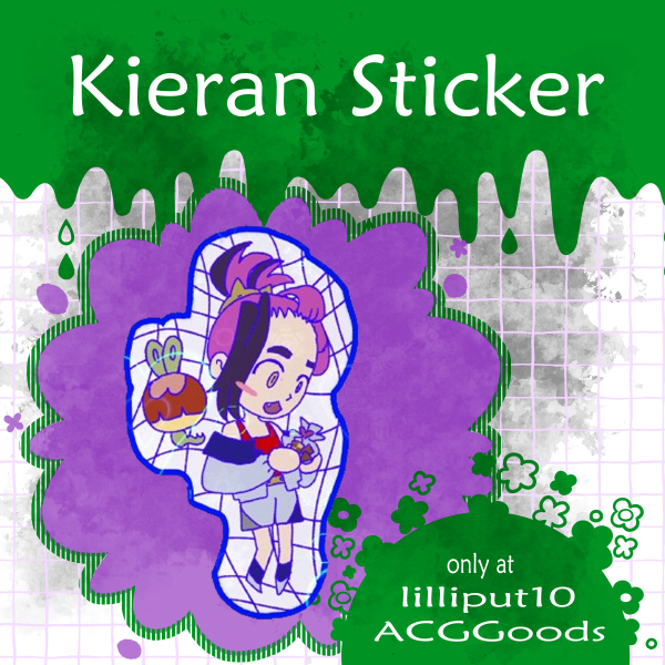 Kieran Pokemon Sticker