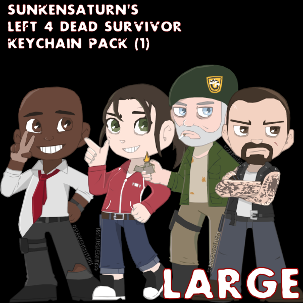 L4D Survivor LARGE Keychain Pack