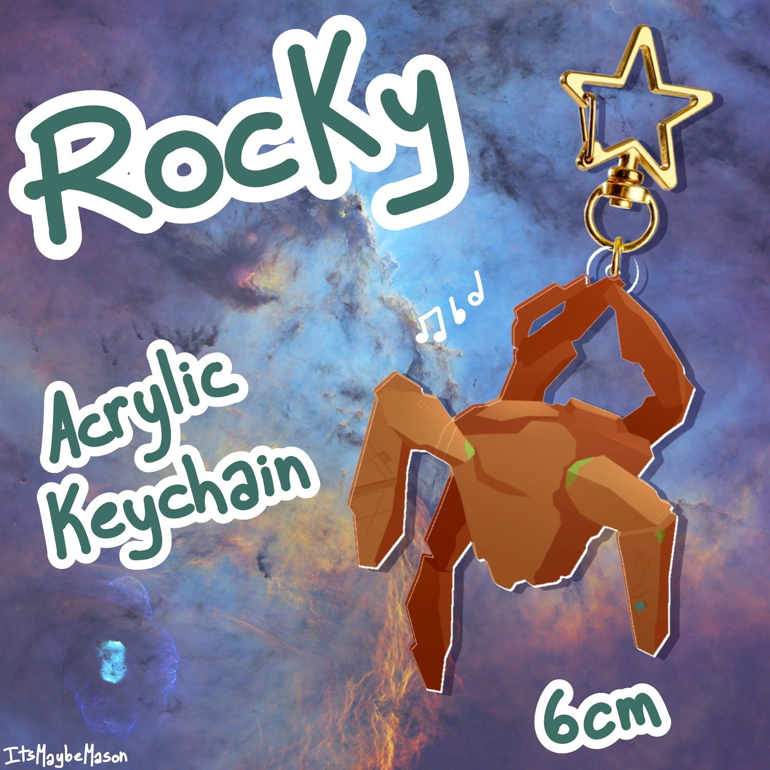 Rocky Project Hail Mary acrylic keychain