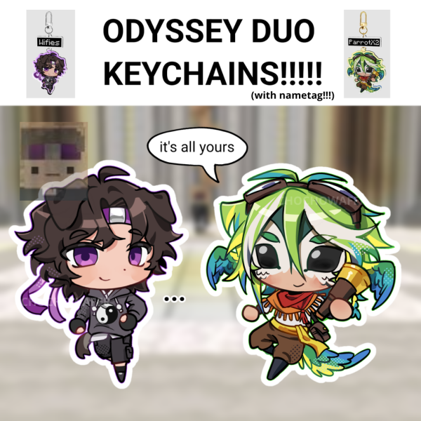 Odyssey Duo Wifies ParrotX2 Unstable Universe Keychain