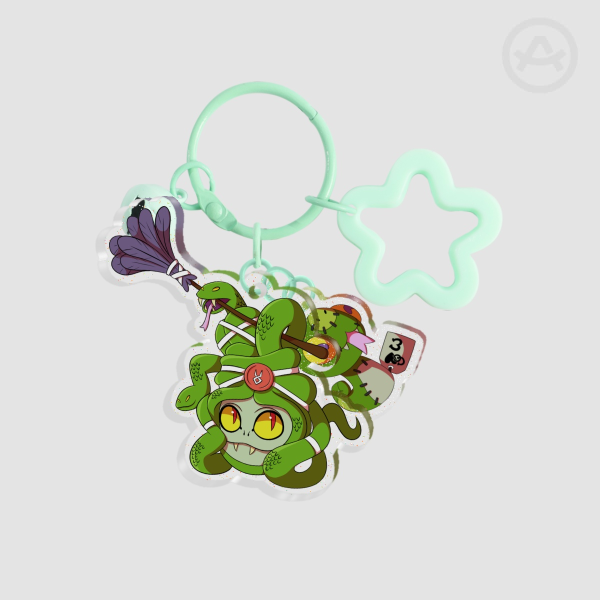 Dusa and Fidi Acrylic 2-Piece Keychain