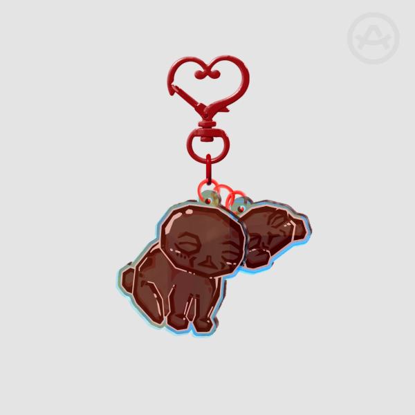 Mewgenics Stem Cat / Clot 2 Piece Keychain