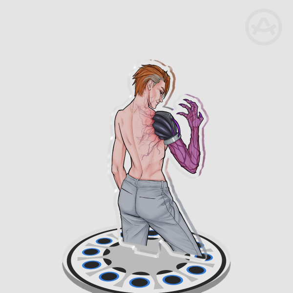 OVERWATCH MOIRA half-body & centrifuge base ACRYLIC STANDEE