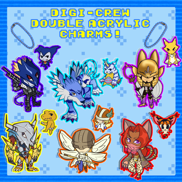 Digi-Crew Charm Full Set!