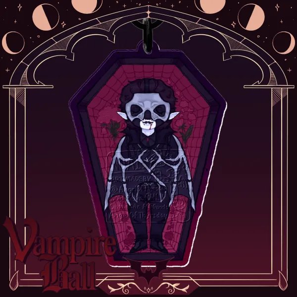 Perpetua / Papa V coffin keychain -  Colored Edge Acrylic Keychains