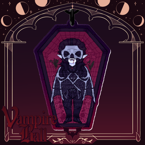 Perpetua / Papa V coffin keychain -  Colored Edge Acrylic Keychains