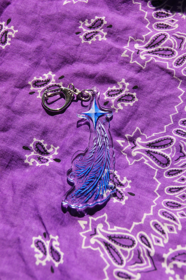 Light blue"Falling Star" - Keychain