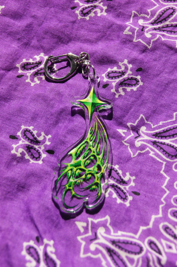 Green "Falling Star" - Keychain