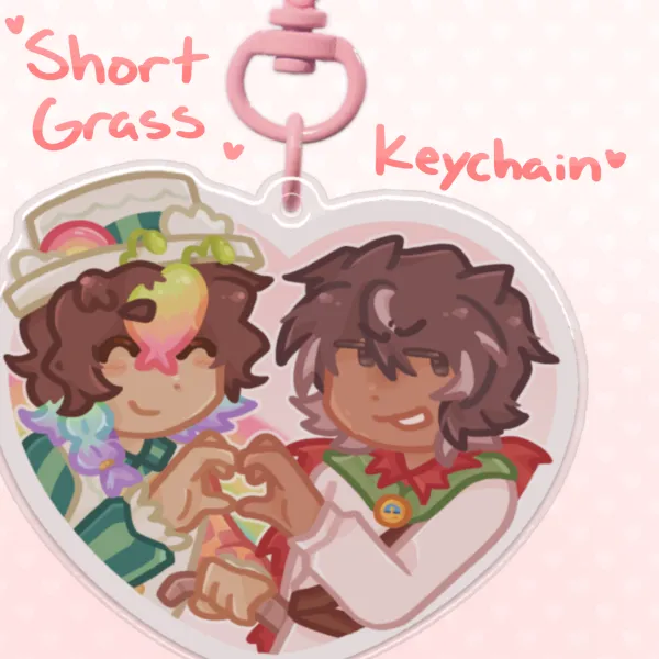 Shortgrass Epoxy Keychain