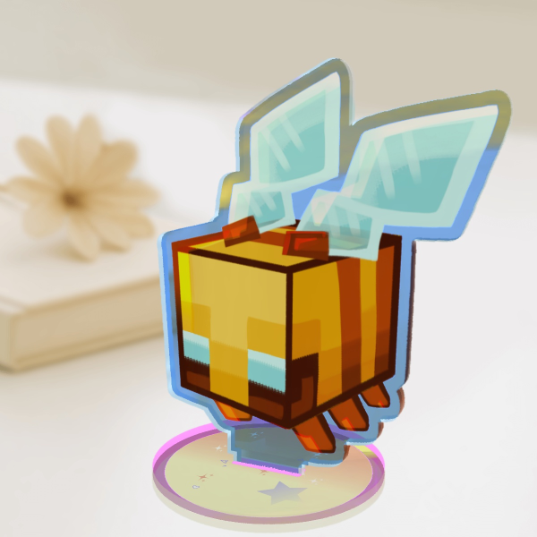 Bee Acrylic Standee (Rainbow) - 7cm