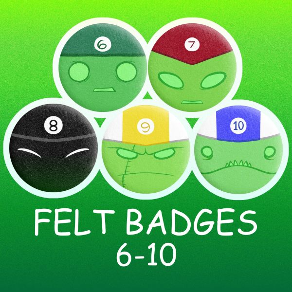 44mm Felt Badges | Set 6-10