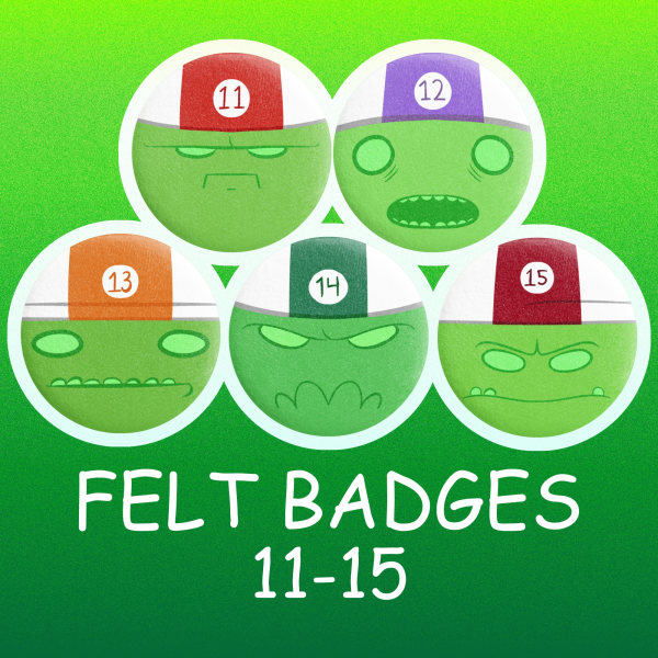 44mm Felt Badges | Set 11-15