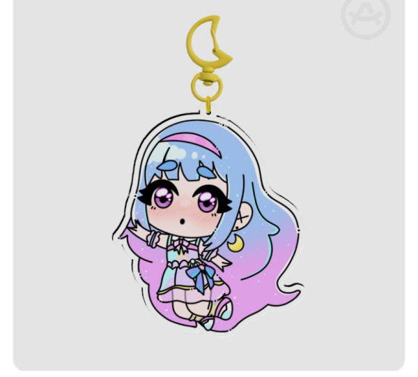 Lulu magical sisters luluttolilly acrylic keychain