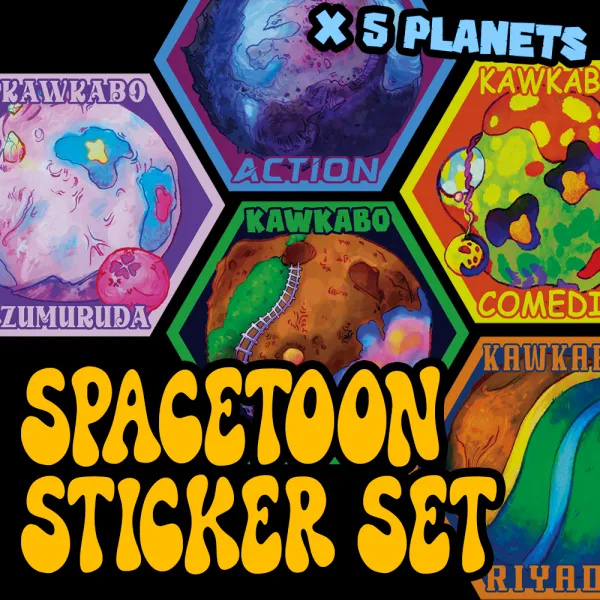 Spacetoon Planets - Sticker Set