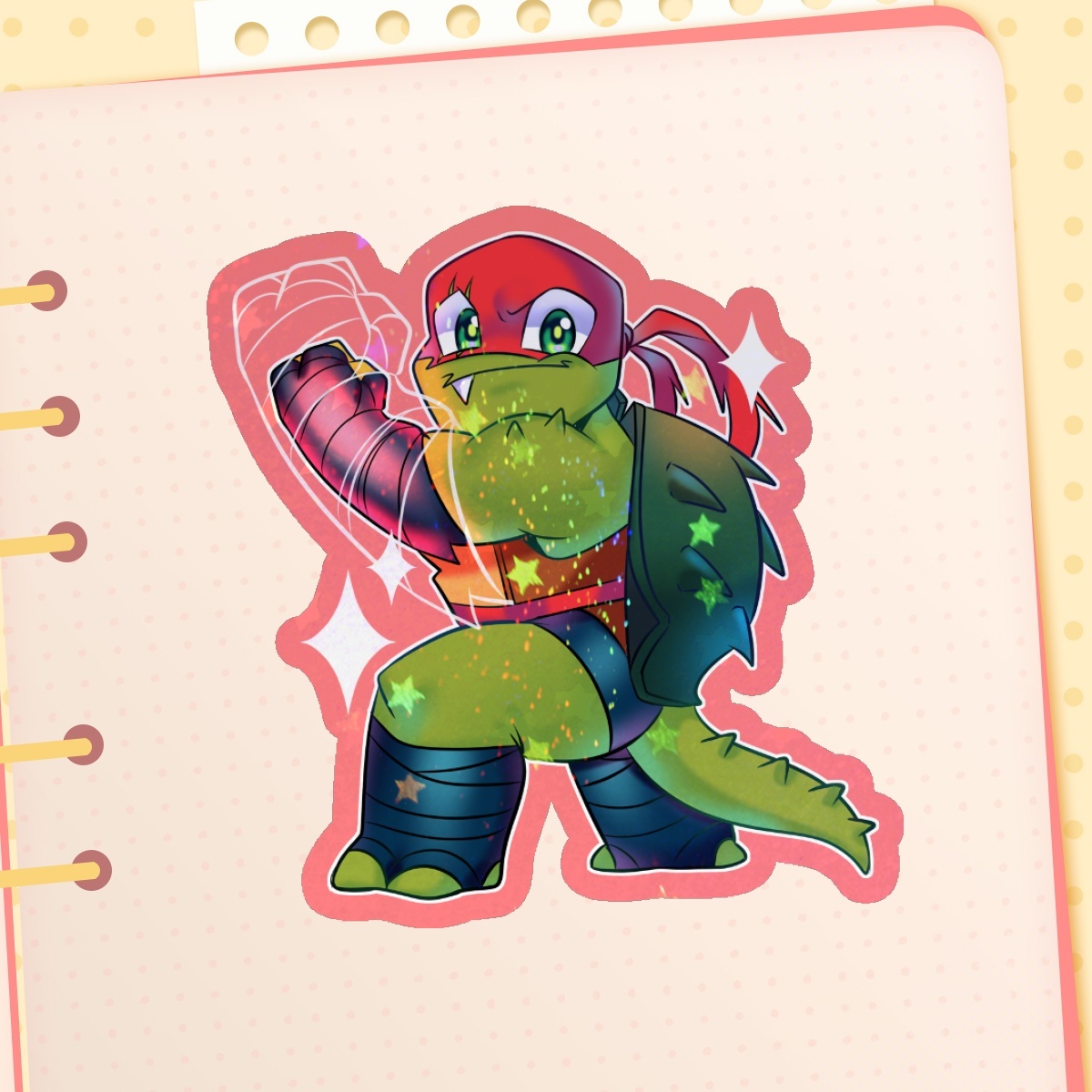 Raph // Rottmnt - Sticker Holo