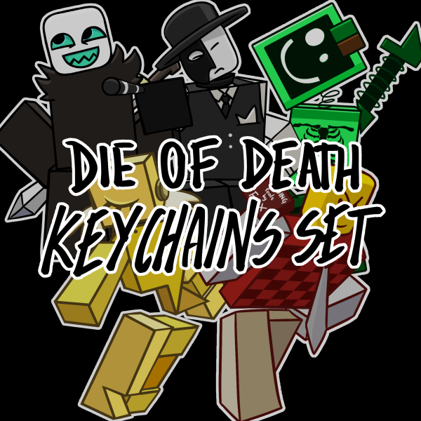 Die of Death Broken Glass Badges