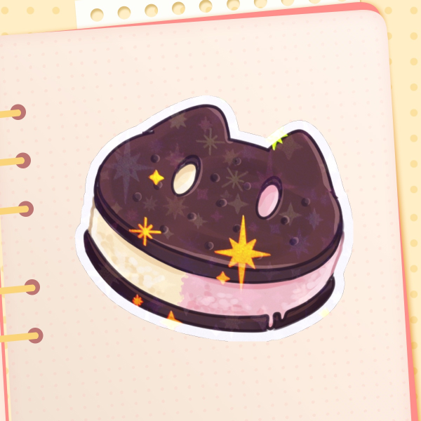 Cookie cat sticker