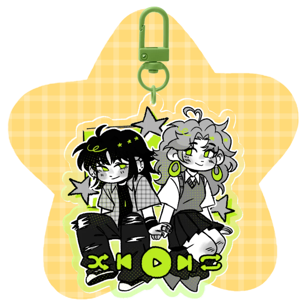 Green yuri keychain
